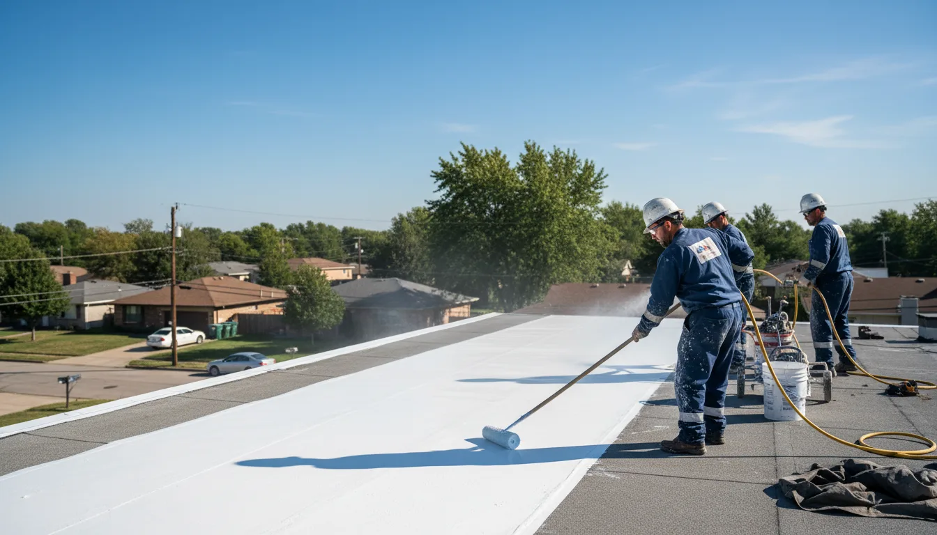 Commercial roof coating in Smithville, AR near me